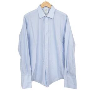 Brooks Brothers Milano Blue Long Sleeve Button Down Sz 16.5